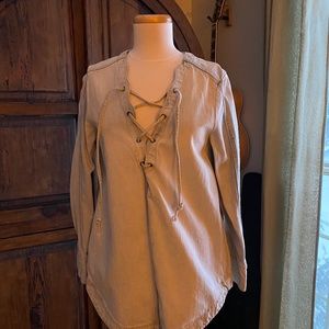 Free people Jean shirt